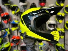 Sway FS-618 Stardust Cross Kask Parlak Sarı Siyah XL Beden