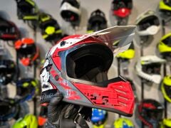 Sway FS-618 Bunny Cross Kask XL Beden Parlak Kırmızı Siyah Beyaz | MTB Enduro Bisiklet Kaskı