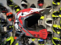 Sway FS-618 Bunny Cross Kask XL Beden Parlak Kırmızı Siyah Beyaz | MTB Enduro Bisiklet Kaskı