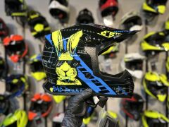 SWAY 618 Bunny Cross Kask L Beden Siyah Mavi | Bisiklet Motosiklet Enduro Kask