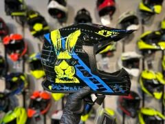 SWAY 618 Bunny Cross Kask L Beden Siyah Mavi | Bisiklet Motosiklet Enduro Kask
