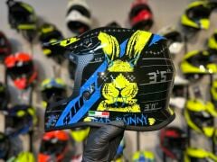 SWAY 618 Bunny Cross Kask L Beden Siyah Mavi | Bisiklet Motosiklet Enduro Kask