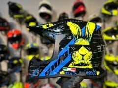 SWAY 618 Bunny Cross Kask L Beden Siyah Mavi | Bisiklet Motosiklet Enduro Kask