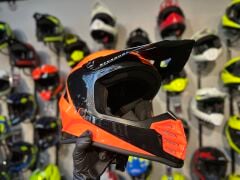 Sway FS-618 Stardust Full Face Kask L Beden Turuncu Siyah | MTB Enduro Downhill Bisiklet Kaskı