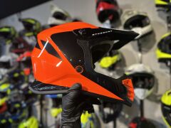 Sway FS-618 Stardust Full Face Kask L Beden Turuncu Siyah | MTB Enduro Downhill Bisiklet Kaskı