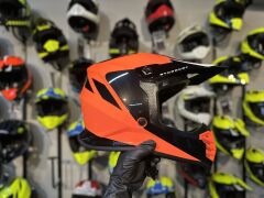 Sway FS-618 Stardust Full Face Kask XL Beden Turuncu Siyah | MTB Enduro Downhill Bisiklet Kaskı