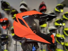 Sway FS-618 Stardust Full Face Kask XL Beden Turuncu Siyah | MTB Enduro Downhill Bisiklet Kaskı