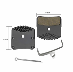 EZmtb BP1204 Fren Balatası Yarı-Metal Soğutuculu | Shimano 4 Piston Disk Fren Balatası
