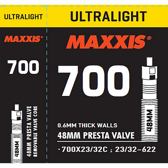 MAXXIS İç Lastik Ultralight 700X23/32C FV İnce Sibop 48mm
