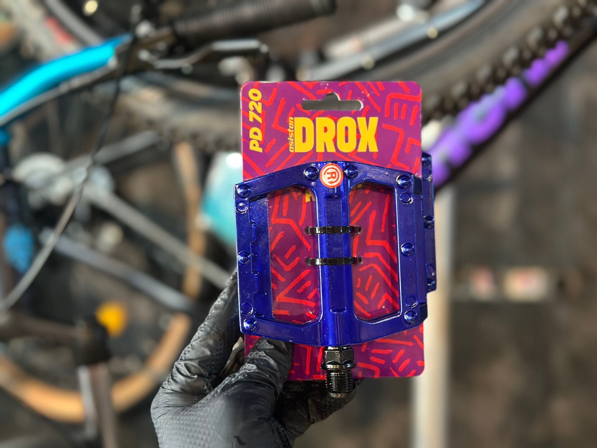 Asistan Drox PD 720 Rulmanlı Bisiklet Pedalı – Hafif Alüminyum Platform Pedal Mavi