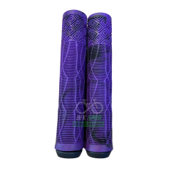 Mor - Siyah Detaylı Silikon Bisiklet Elcik