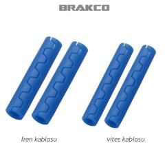 BRAKCO Kablo Koruma, 4'lü Set, Mavi