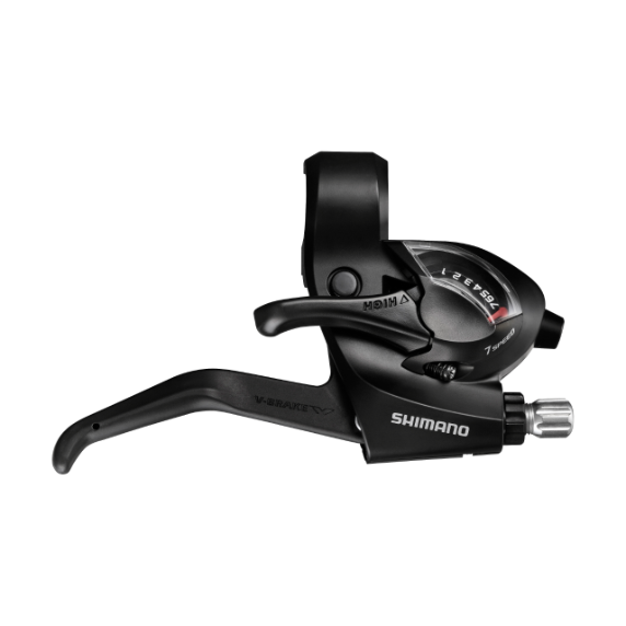 SHIMANO ST-EF41-7R-SET 7 Vites Vites Fren Kolu Düz Gidon Siyah