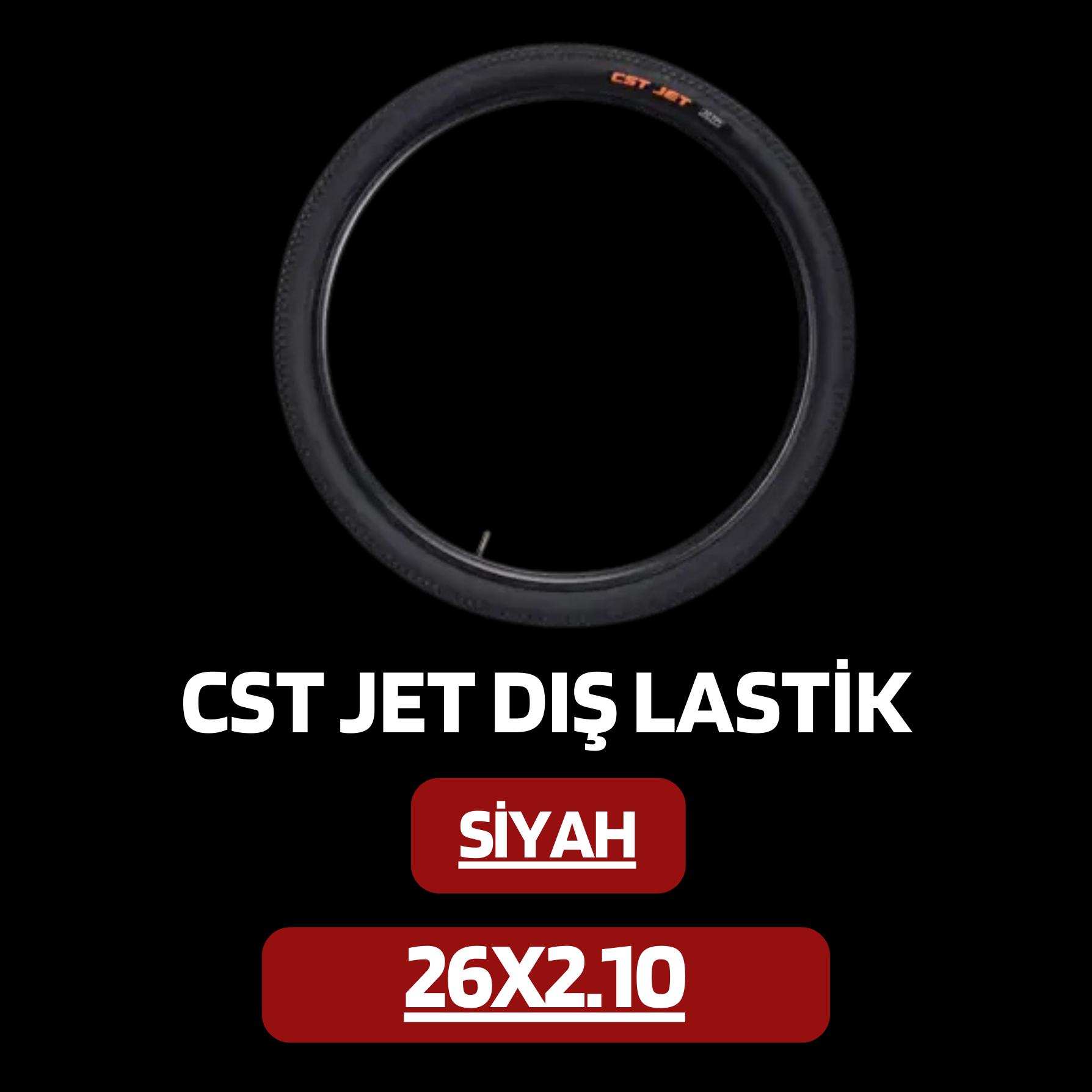 CST Dış Lastik 26X2.10 C1820 JET Siyah