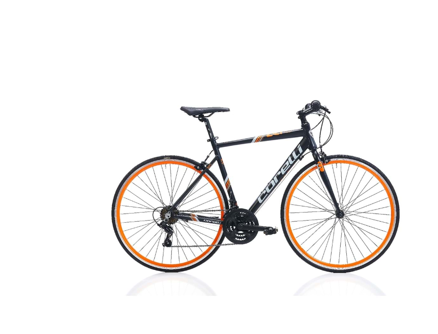 Corelli Fit Bike Zero 700C 28 Jant K:54 21V V Koyu Gri A.Gri Turuncu Yol Yarış Bisikleti