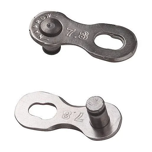 YBN PowerLink QRS7/8 7.8 mm QR Link 7/8 Vites Zincir Konektörü Shimano SRAM Uyumlu Gümüş