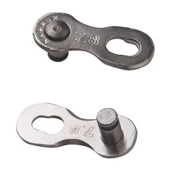 YBN PowerLink QRS7/8 7.8 mm QR Link 7/8 Vites Zincir Konektörü Shimano SRAM Uyumlu Gümüş