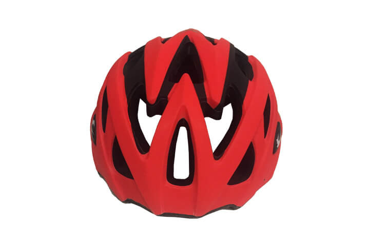 Raptor Kask Arka Led Lambalı Fileli Kırmızı Siyah - XL Beden