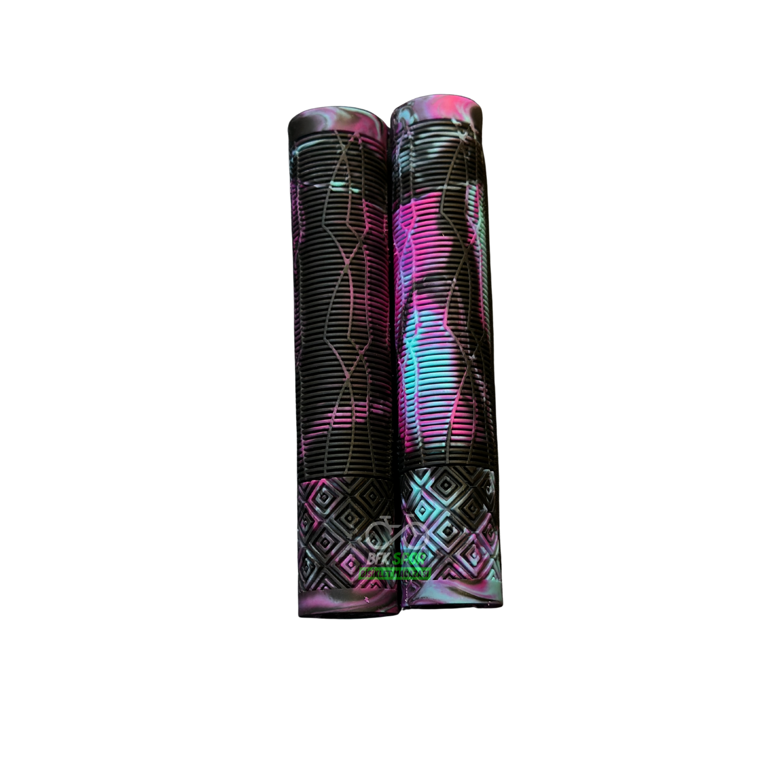 Renkli Silikon Elcik 160 mm - Siyah Mavi Pembe