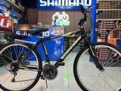 Salcano Excel 26 Jant 21 Vites MTB Dağ Bisikleti Siyah Lime V Fren