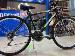 Salcano Excel 26 Jant 21 Vites MTB Dağ Bisikleti Siyah Yeşil V Fren
