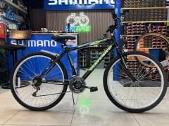 Salcano Excel 26 Jant 21 Vites MTB Dağ Bisikleti Siyah Yeşil V Fren