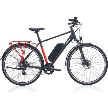 Carraro E-Line Elıfe 2.1 28 Jant 7V Hd Mat Siyah Kırmızı Gümüş Elektrikli Bisiklet