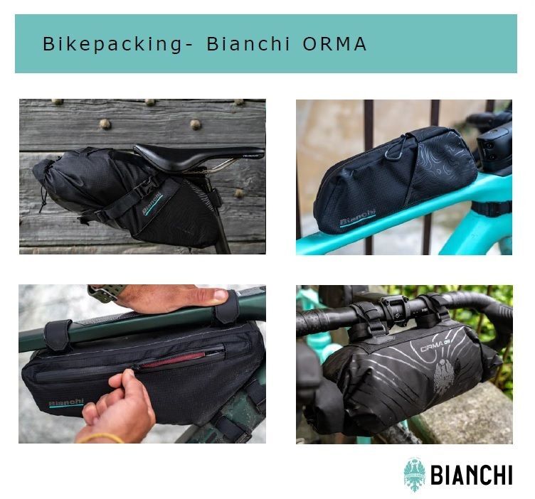 Bianchi ORMA Bikepacking Gravel Çanta Seti (4 Parça)