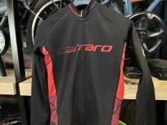 Carraro Uzun Kollu Kışlık Bisiklet Forması Siyah-Kırmızı