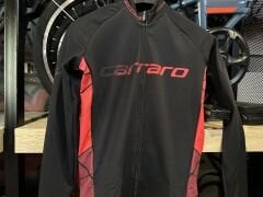 Carraro Uzun Kollu Kışlık Bisiklet Forması Siyah-Kırmızı