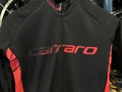 Carraro Uzun Kollu Kışlık Bisiklet Forması Siyah-Kırmızı | Nefes Alabilir Isı Yalıtımlı Unisex Bisiklet Forması