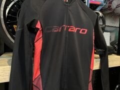 Carraro Uzun Kollu Kışlık Bisiklet Forması Siyah-Kırmızı