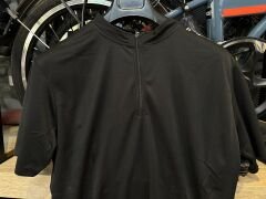 Impact Bisiklet Forma Tişört Reflektörlü | Nefes Alır, Kaymaz Bantlı, Arka Cepli Siyah