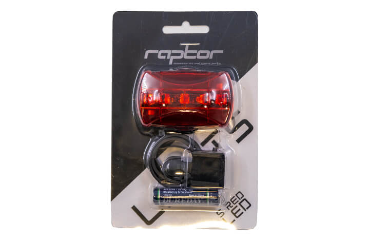 RAPTOR - JY-004At-D Arka Işık 5 Ledli 2 Fonksiyonlu - (Pilli)