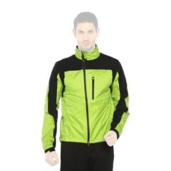 CRANE Cycling Pro Erkek Yağmurluk Yeşil – Bisiklet Yağmurluk Üstü Su Geçirmez Rüzgar Koruyucu Reflektörlü
