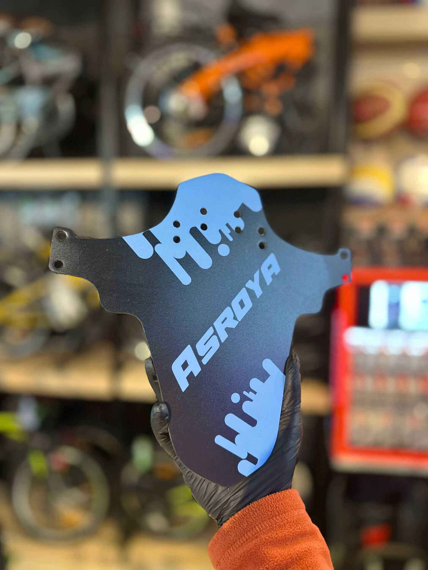 ASROYA Bisiklet Çamurluk Mavi Siyah