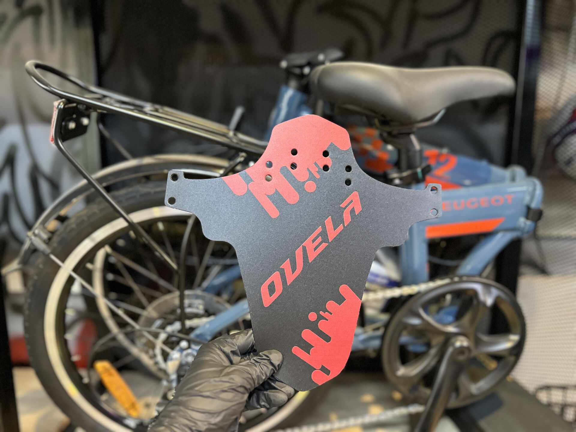 Ovela Bisiklet Çamurluk Kırmızı Siyah