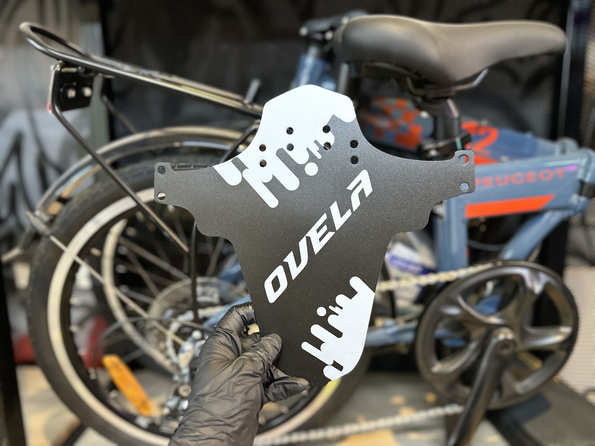 Ovela Bisiklet Çamurluk Siyah Beyaz