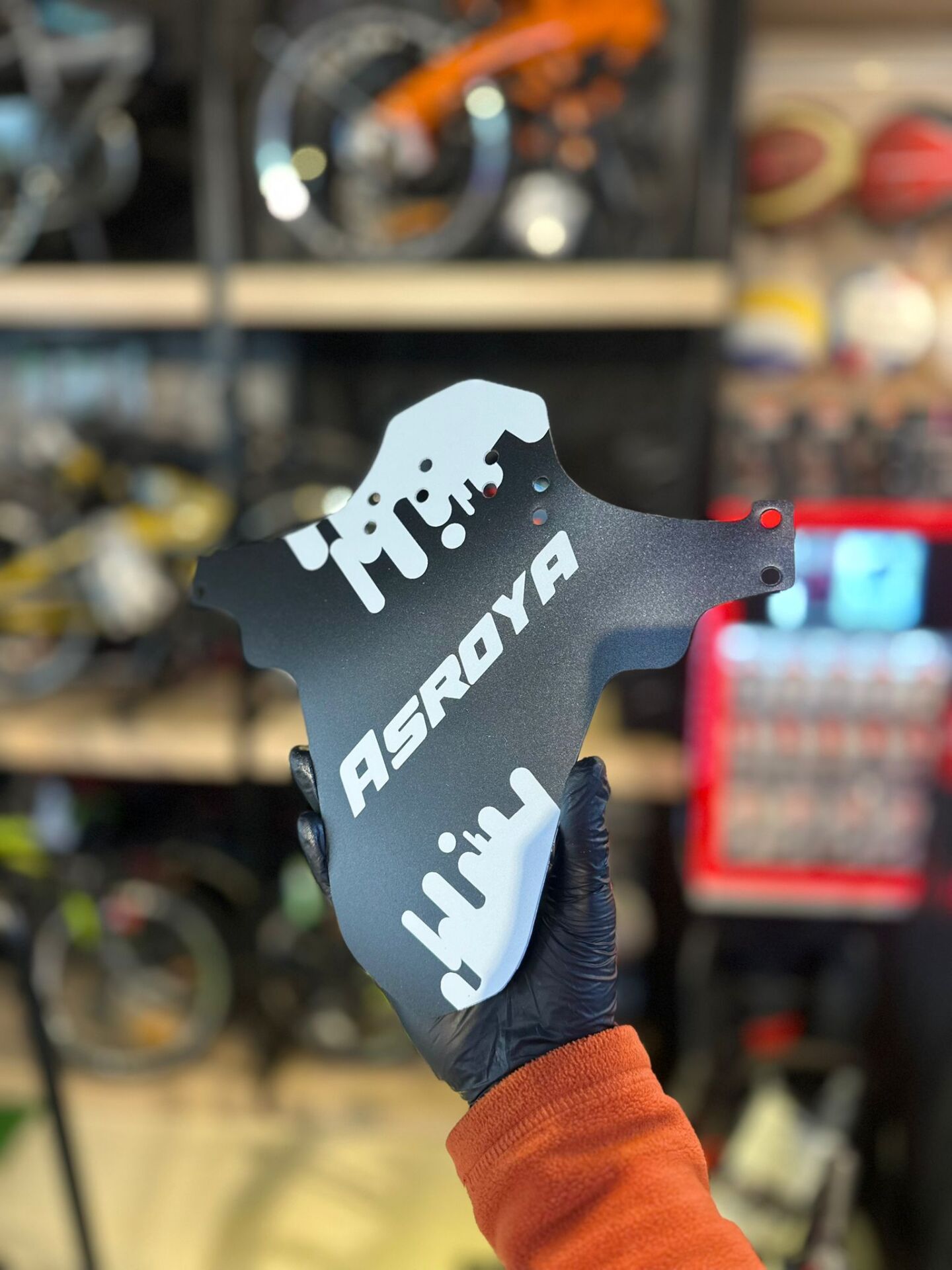 ASROYA Bisiklet Çamurluk Siyah Beyaz