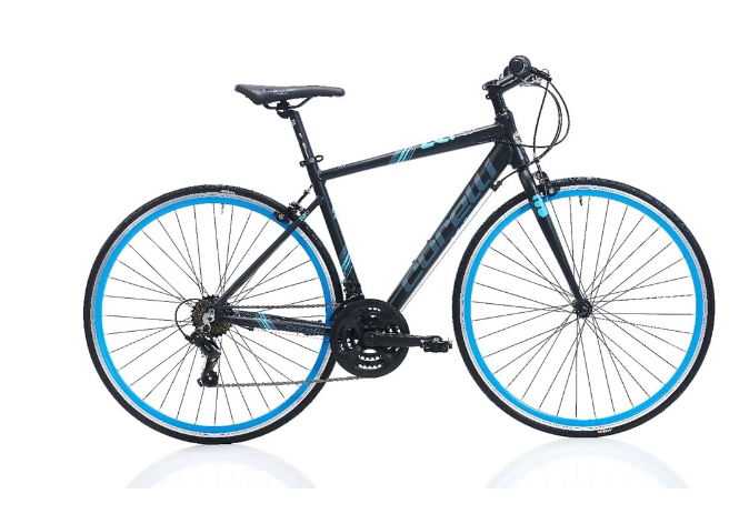 Corelli Fit Bike Zero 700C 28 Jant K:54 21V V Koyu Gri A.Gri Mavi Yol Yarış Bisikleti