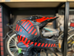 SWAY 618 Alert Cross Kask XL Beden Siyah Kırmızı | Bisiklet Motosiklet Enduro Kaskı
