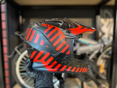 SWAY 618 Alert Cross Kask XL Beden Siyah Kırmızı | Bisiklet Motosiklet Enduro Kaskı