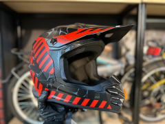 SWAY 618 Alert Cross Kask XL Beden Siyah Kırmızı | Bisiklet Motosiklet Enduro Kaskı